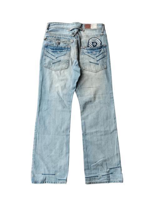 Other Designers Ben Taverniti unravel project blue wash denim pants
