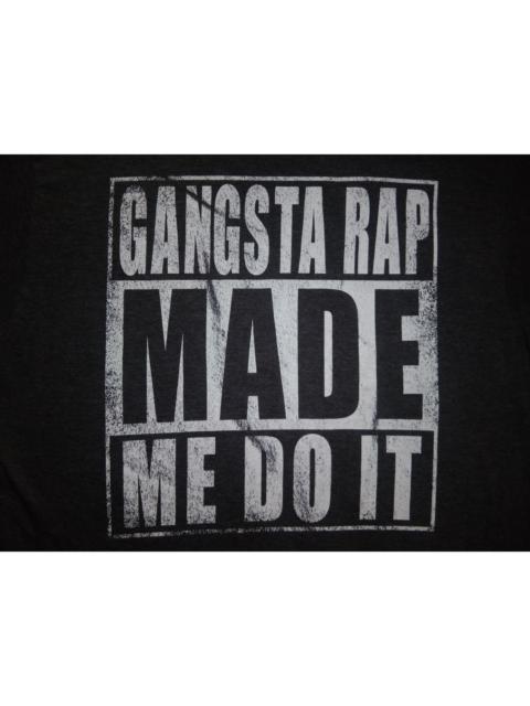 Other Designers Rap Tees - Gangsta Rap Made Me Do It / Ice Cube tshirt raptees