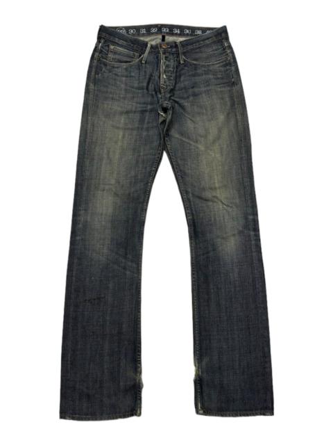 Other Designers Archival Clothing - JAPANESE AVANT GARDE STYLE DENIM DISTRESSED STRAIGHT CUT