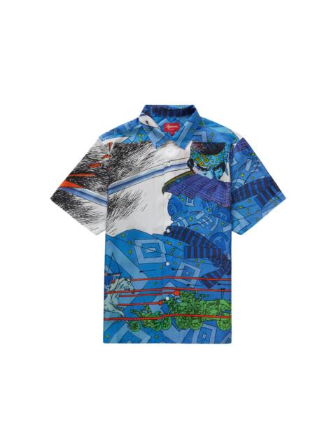 Supreme Supreme Ronin Silk S/S Shirt Blue