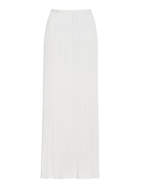 GABRIELA HEARST Daniella Knit Silk Maxi Skirt ivory