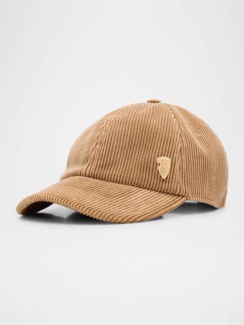 Corduroy Baseball Cap W/ Logo Crest