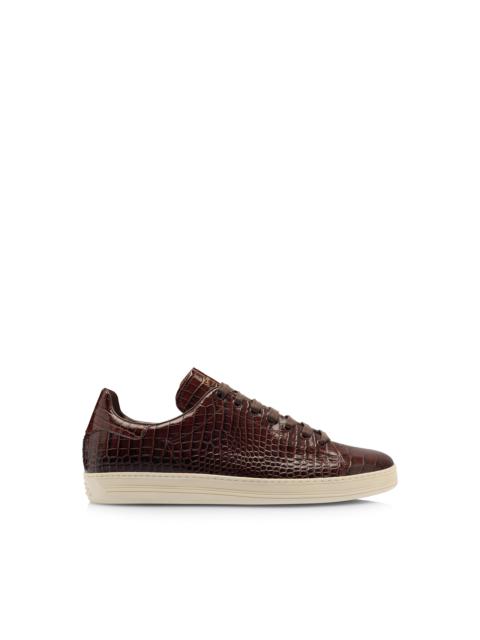 TOM FORD PRINTED CROC WARWICK SNEAKER