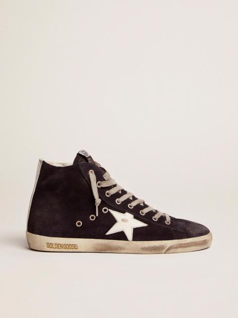 Golden Goose Men's Francy in leather with leather star and heel tab