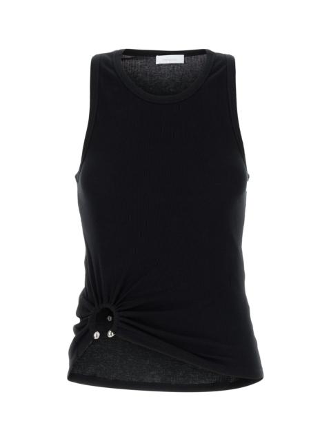 rabanne Black stretch cotton top
