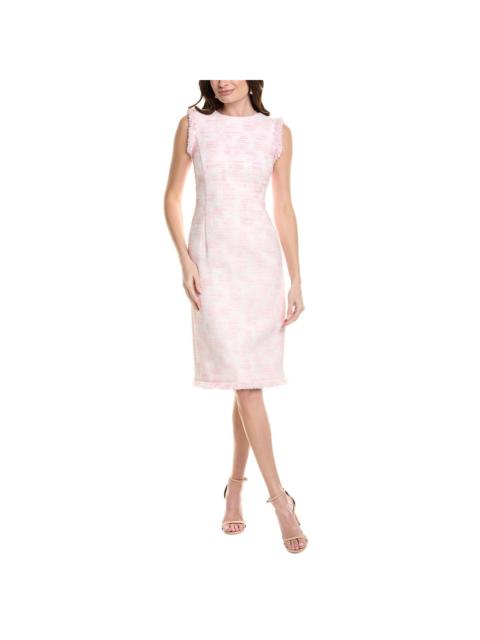 Oscar de la Renta Oscar de la Renta Tweed Silk-Lined Midi Dress