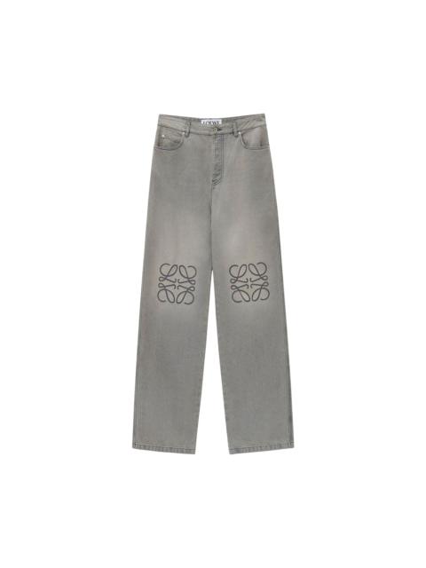 Loewe Anagram Baggy Jeans 'Grey Melange'