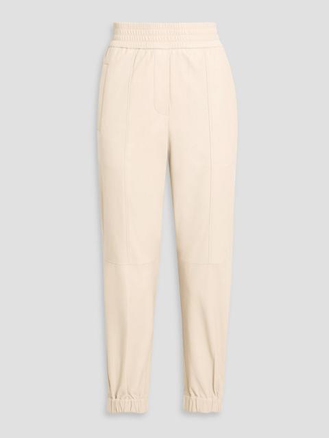 Brunello Cucinelli Leather tapered pants