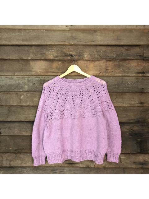 Other Designers Homespun Knitwear - Mesh Net Knit Sweater #4115