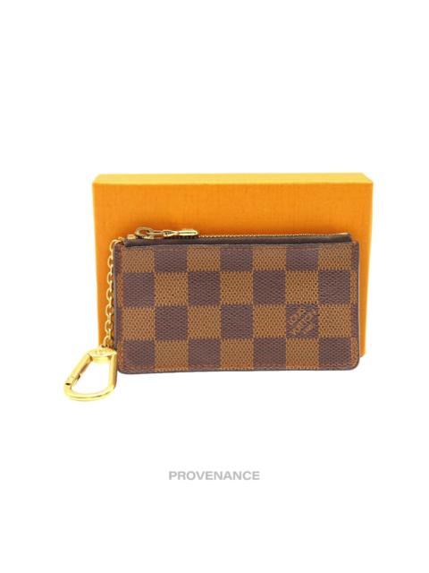 Louis Vuitton Louis Vuitton Two Tone Key Pouch Cles - Damier Ebene