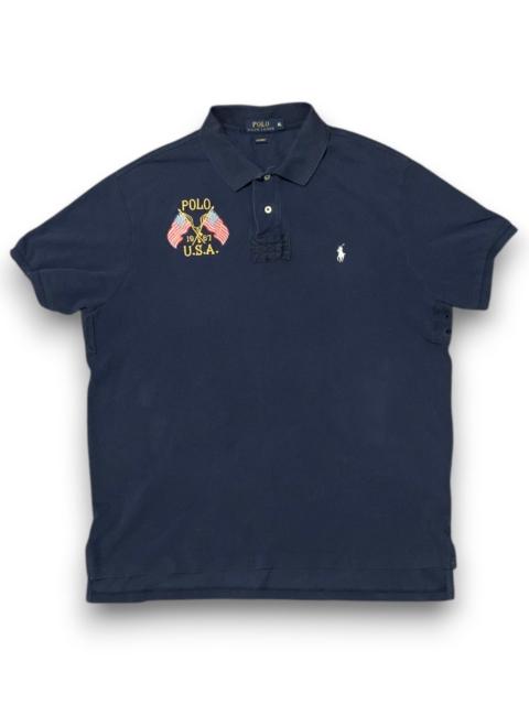 Polo Ralph Lauren Polo Ralph Lauren Polo Shirt Short Sleeve Flag USA 1967 Navy