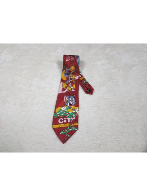 Other Designers Cartoon Network × Vintage - Rare 1993 Vintage tom and jerry silk necktie deadstock