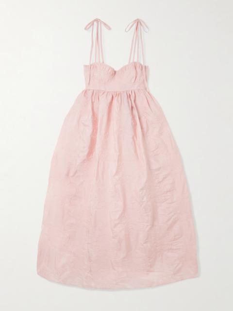 CECILIE BAHNSEN Alena Jacquard Midi Dress