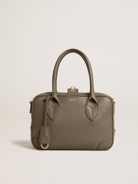 Golden Goose Vita Bag in sage-green sheepskin leather with gold details