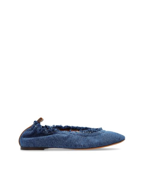 Lanvin denim ballerina shoes