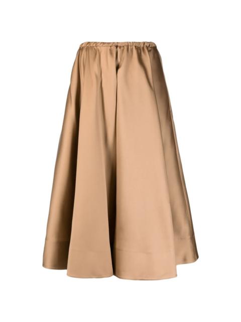 Valentino Valentino Garavani Pleated Mid-Length Skirt