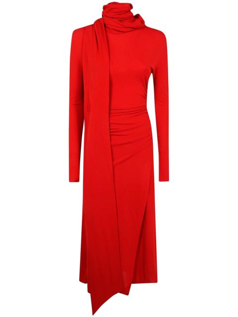 Blumarine Turtle Neck Jersey Dress