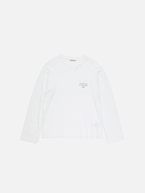 Acne Studios Logo t-shirt - Relaxed fit - Off white