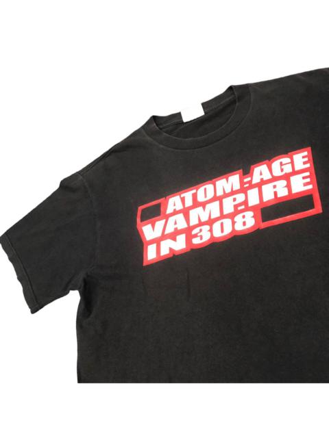Other Designers Vintage - Vtg 90s Balzac Atom Age Vampire In 308 Band Tshirt