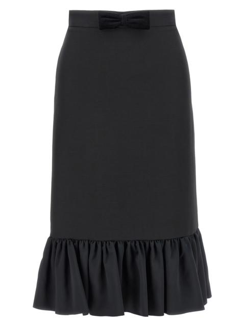 Valentino Valentino Garavani Crepe Couture skirt