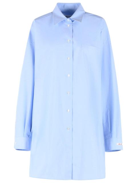 Maison Margiela Maison Margiela Light Blue Cotton Shirt Women