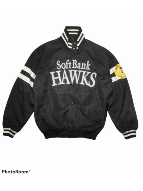 Other Designers Majestic - Vintage Fukuoka Softbank Hawks Baseball Varsity Jacket