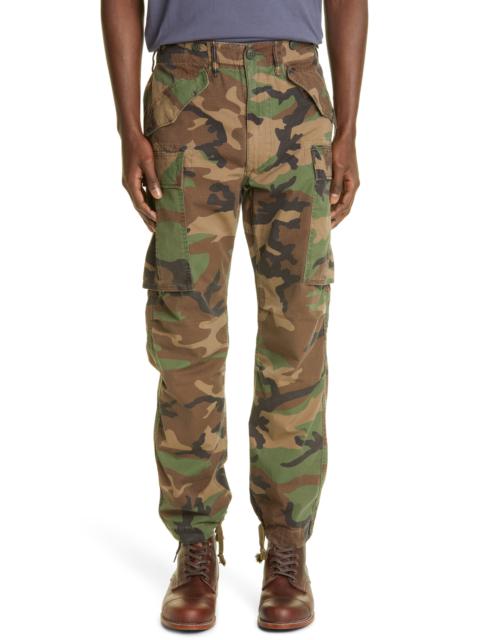 RRL by Ralph Lauren Double RL RRL Camo Cotton Ripstop Cargo Pants in Woodland Camo at Nordstrom