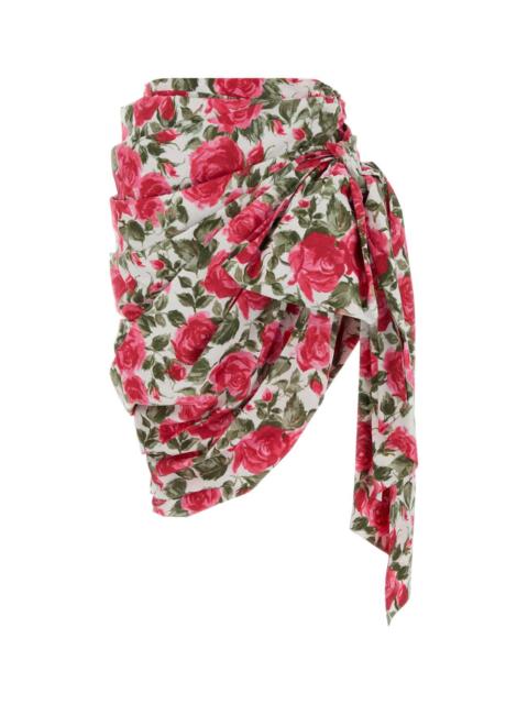 Chloé Chloe Women Printed Poplin Skirt
