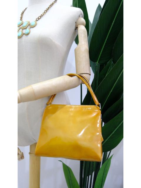 Prada Authentic Prada handbag yellow pattern leather