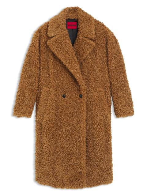 HUGO OVERSIZE-FIT COAT IN FAUX FUR