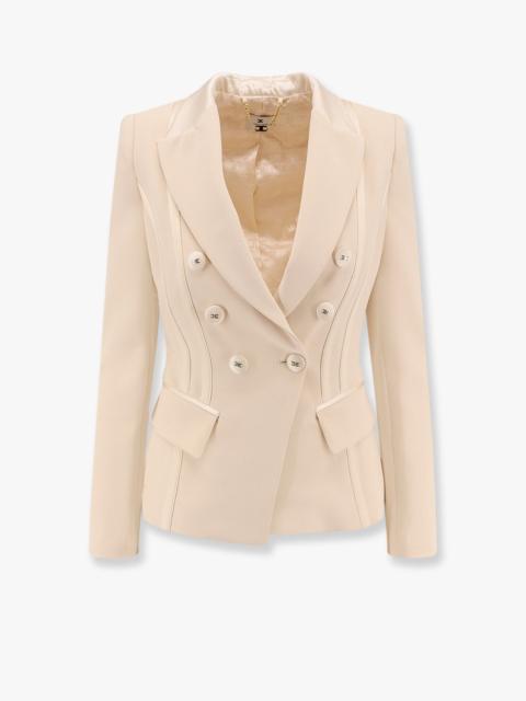 ELISABETTA FRANCHI Elisabetta Franchi Essentials Blazer With Shoulder Pads And Covered Buttons