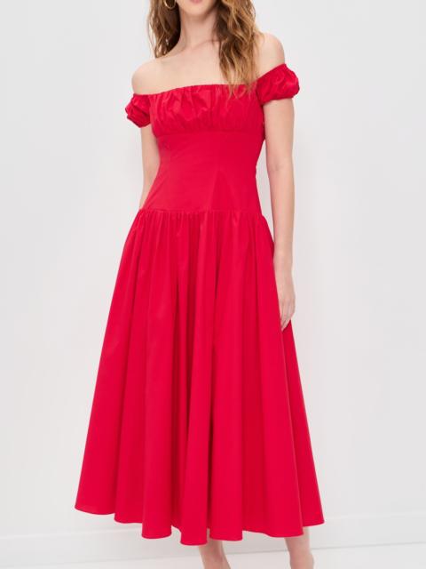 CAROLINE CONSTAS Augusta Drop Waist Dress