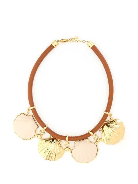 FENDI Fendi Women Multicolor Leather And Metal Forever Fendi Necklace