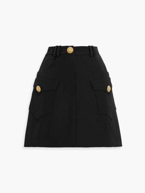 Balmain Wool-crepe mini skirt