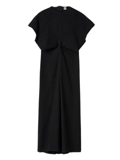 Totême Toteme Women Black Woven Dress With Loose Waist