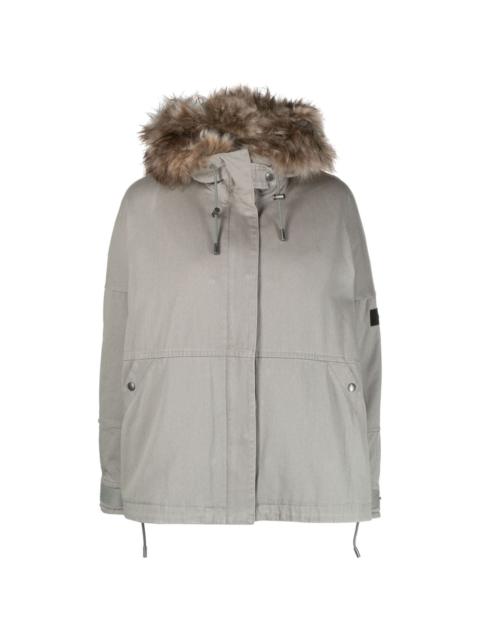 Yves Salomon shearling-trim padded jacket