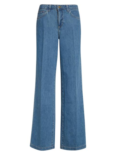 L'AGENCE L'AGENCE Scottie High Waist Wide Leg Jeans in Wilton at Nordstrom
