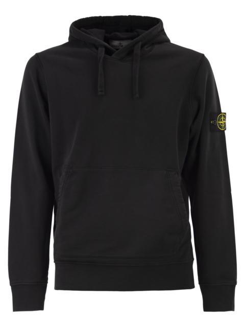 Stone Island Stone Island Men Regular Fit Sweatshirt With Hood And Kangaroo Pocket