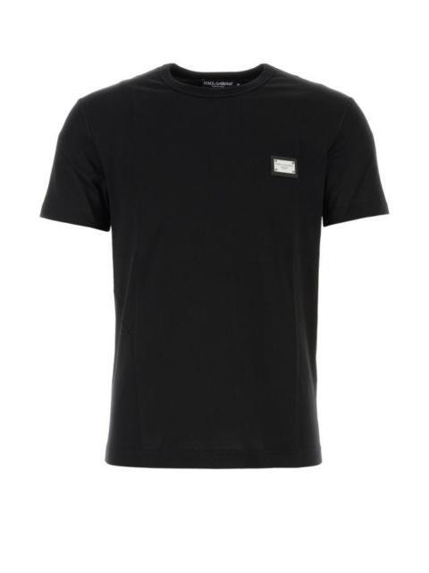 Dolce & Gabbana Man Black Cotton T-Shirt