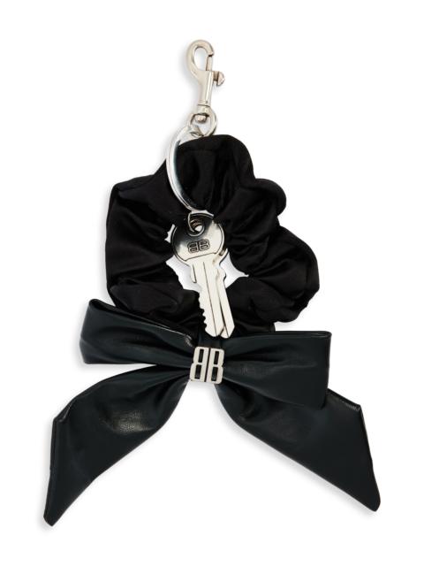 BALENCIAGA Balenciaga Scrunchie Key Ring in 1000 Black at Nordstrom