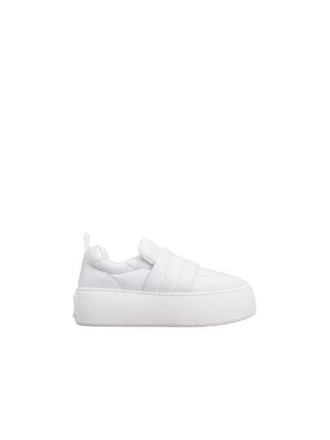 Roger Vivier ROGER VIVIER Viv Up $1125 White Leather Sneakers New And Aut