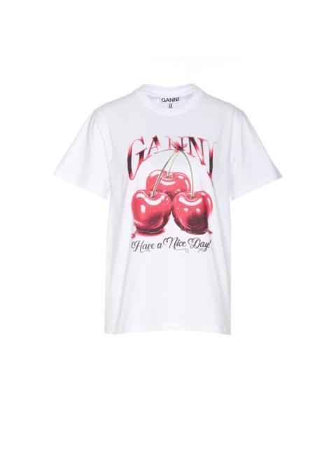 GANNI Ganni Women Basic Jersey Chery T-Shirt