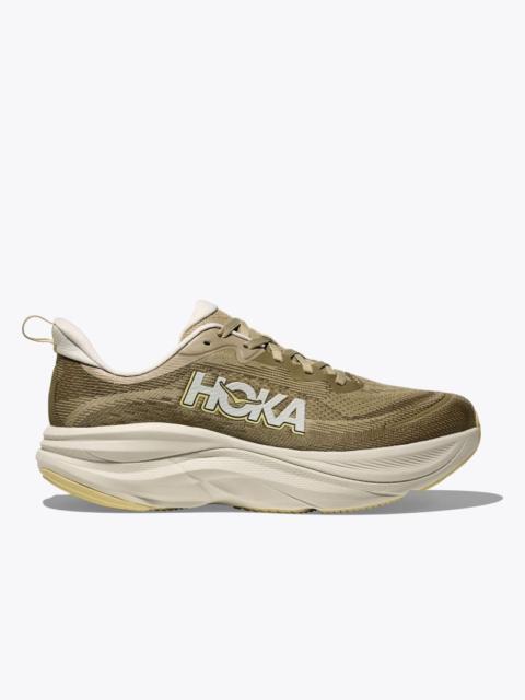 HOKA Men's Skyflow Shoes in Wild Mushroom/Grassland