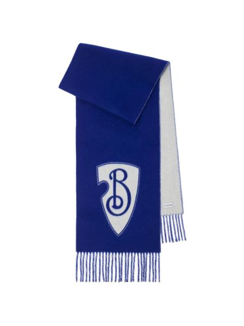 B Shield wool-cashmere scarf