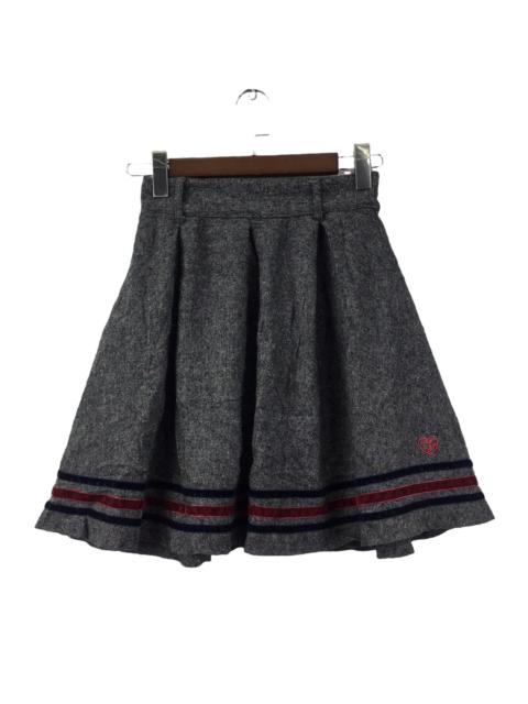 Other Designers Fiorucci - Vtg FIORUCCI LOVE Made In ITALY Grey Mini Skirt Bottom