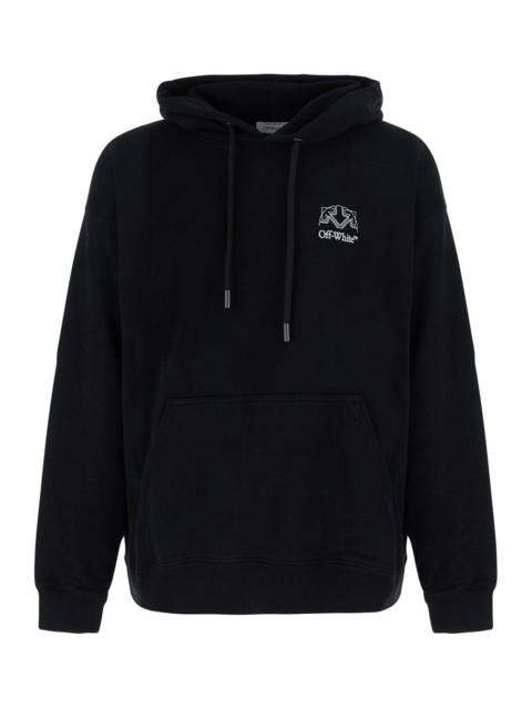 Off-White Off-White Men Hoodie Off-White With Logo And Long Sleeves In Black Cotton Unisex