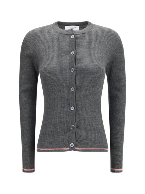 Thom Browne Thom Browne Ribbed Merino Wool Cardigan Medium Grey