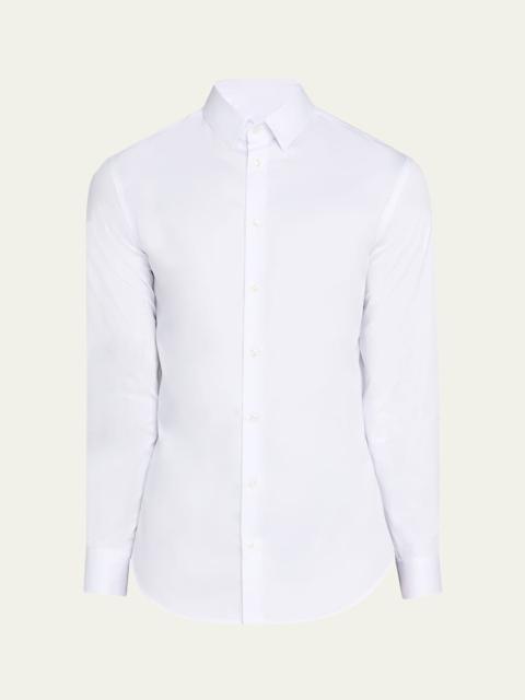 GIORGIO ARMANI Men's Logan Piece-Dyed Cotton Sport Shirt