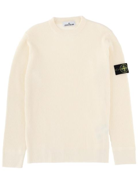 Stone Island WOOL SWEATER WITH LOGO PATCH