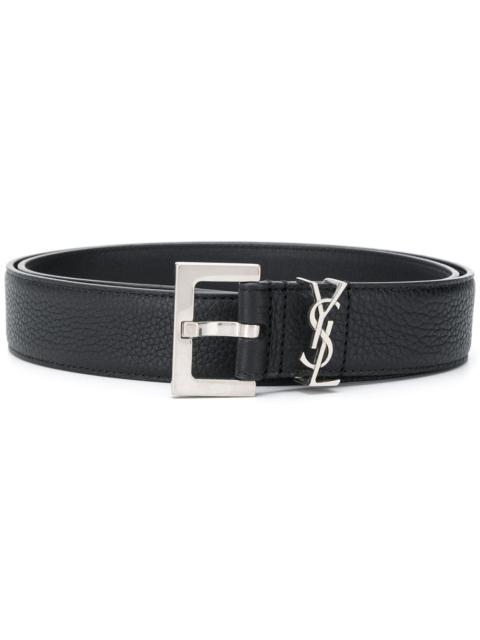 SAINT LAURENT grained leather belt